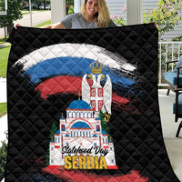 Serbia Statehood Day Quilt Saint Sava with Serbian Eagle