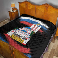 Serbia Statehood Day Quilt Saint Sava with Serbian Eagle