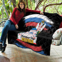 Serbia Statehood Day Quilt Saint Sava with Serbian Eagle