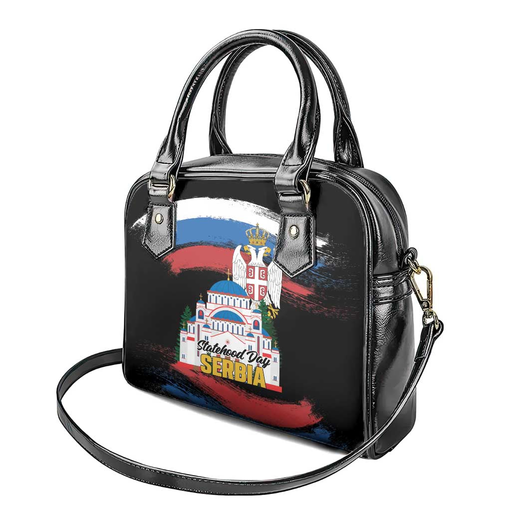 Serbia Statehood Day Shoulder Handbag Saint Sava with Serbian Eagle