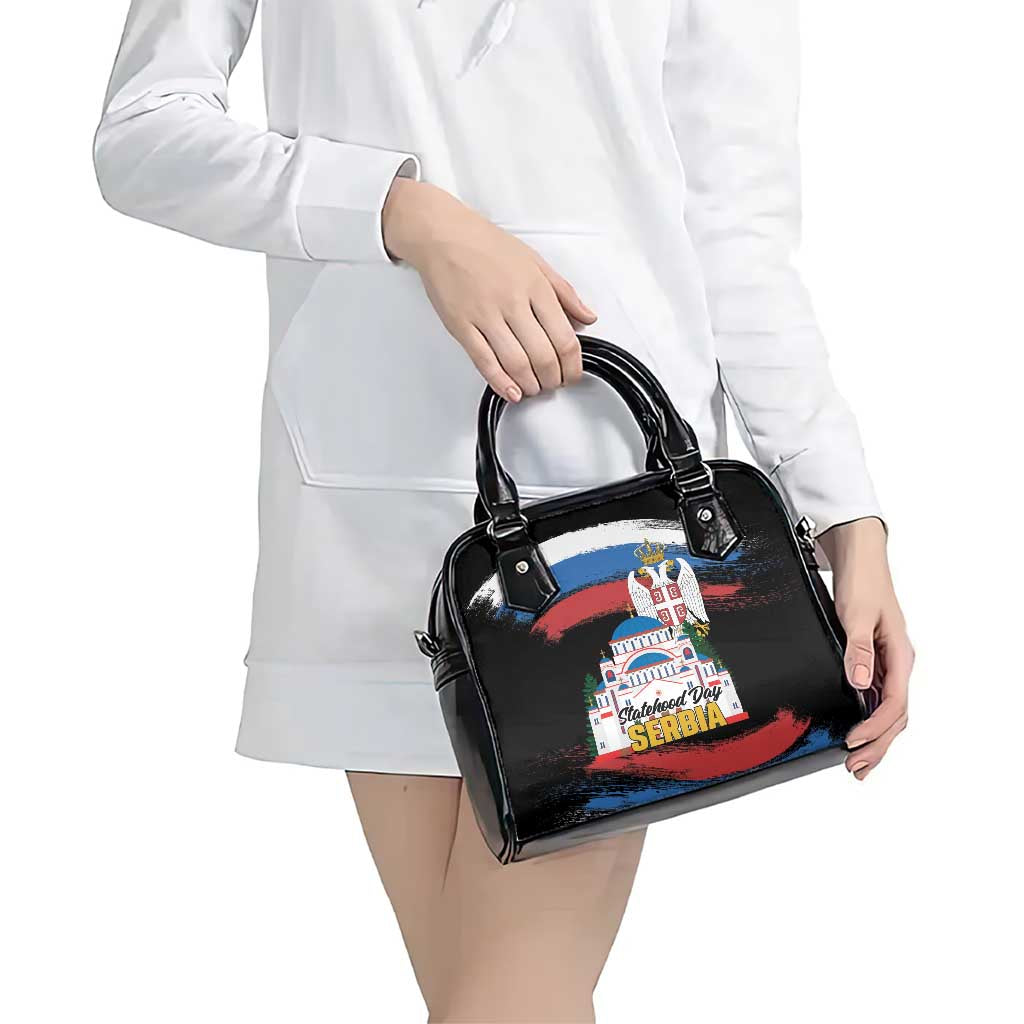 Serbia Statehood Day Shoulder Handbag Saint Sava with Serbian Eagle