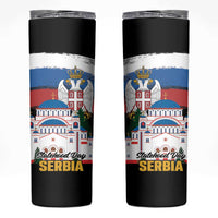 Serbia Statehood Day Skinny Tumbler Saint Sava with Serbian Eagle