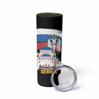 Serbia Statehood Day Skinny Tumbler Saint Sava with Serbian Eagle