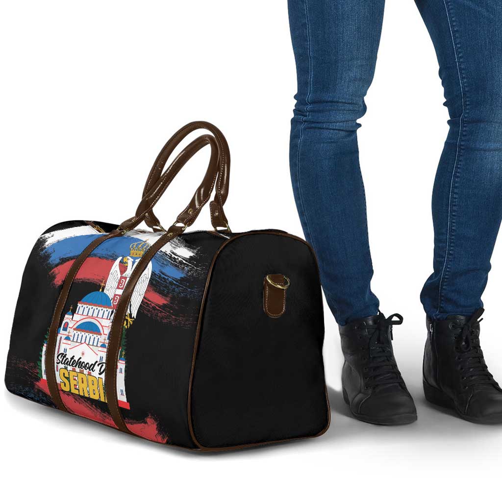 Serbia Statehood Day Travel Bag Saint Sava with Serbian Eagle