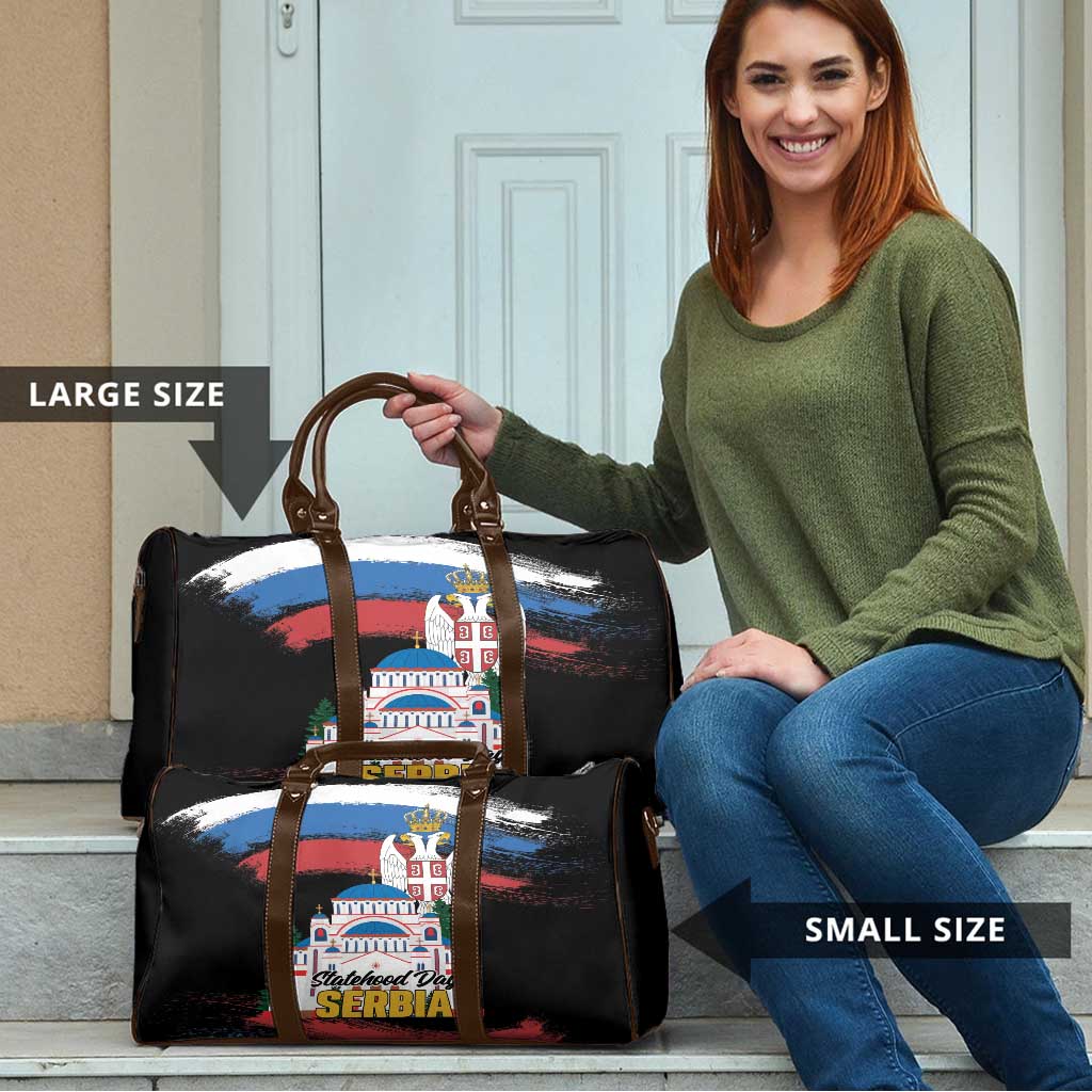 Serbia Statehood Day Travel Bag Saint Sava with Serbian Eagle
