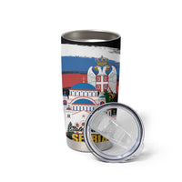 Serbia Statehood Day Tumbler Cup Saint Sava with Serbian Eagle