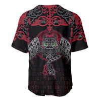 Black Dragon Vikings Baseball Jersey - Wonder Print Shop