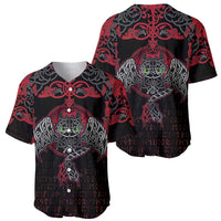 Black Dragon Vikings Baseball Jersey - Wonder Print Shop