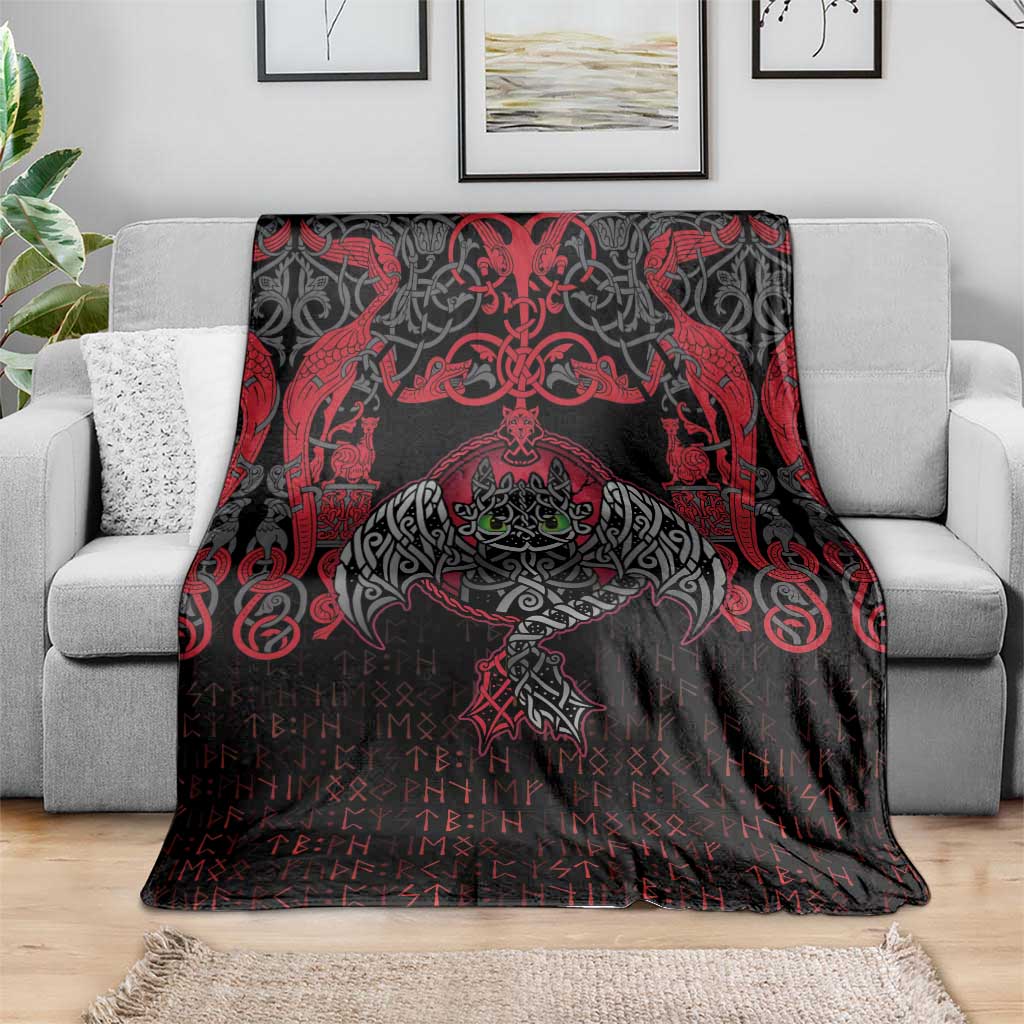Black Dragon Vikings Blanket - Wonder Print Shop
