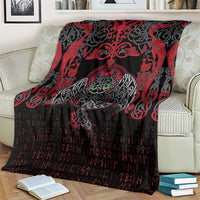 Black Dragon Vikings Blanket - Wonder Print Shop