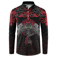 Black Dragon Vikings Button Sweatshirt - Wonder Print Shop