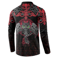 Black Dragon Vikings Button Sweatshirt - Wonder Print Shop