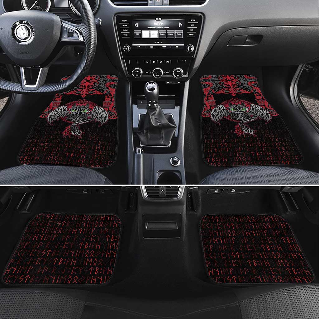 Black Dragon Vikings Car Mats - Wonder Print Shop