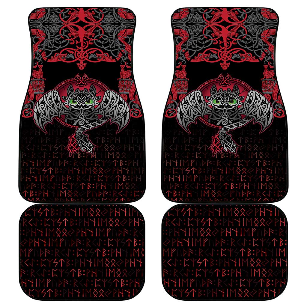 Black Dragon Vikings Car Mats - Wonder Print Shop