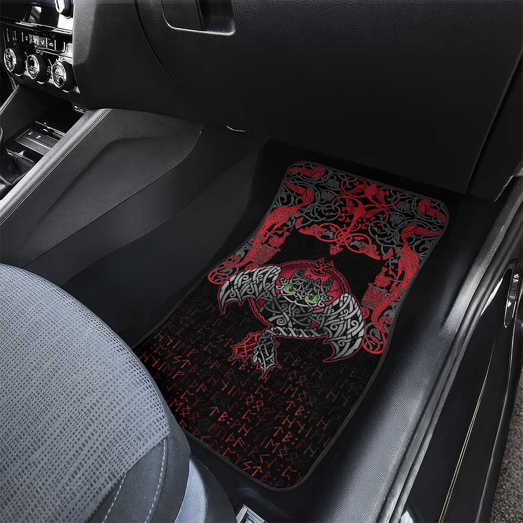 Black Dragon Vikings Car Mats - Wonder Print Shop