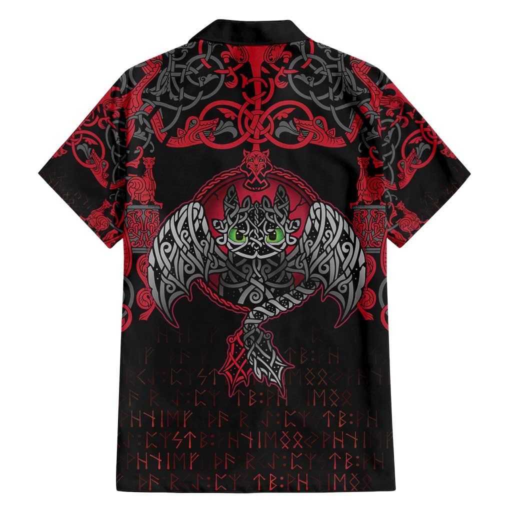 Black Dragon Vikings Family Matching Long Sleeve Bodycon Dress and Hawaiian Shirt - Wonder Print Shop