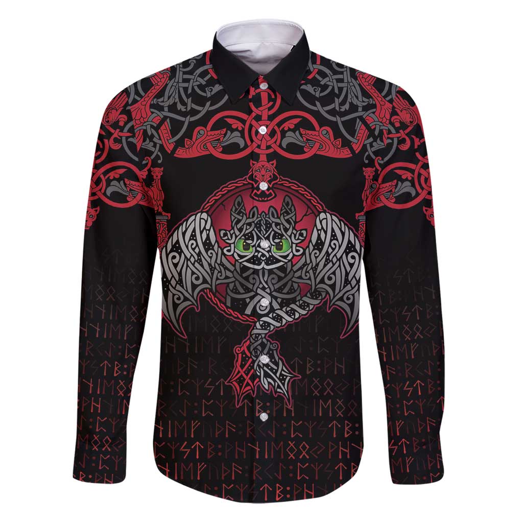 Black Dragon Vikings Family Matching Puletasi and Hawaiian Shirt - Wonder Print Shop