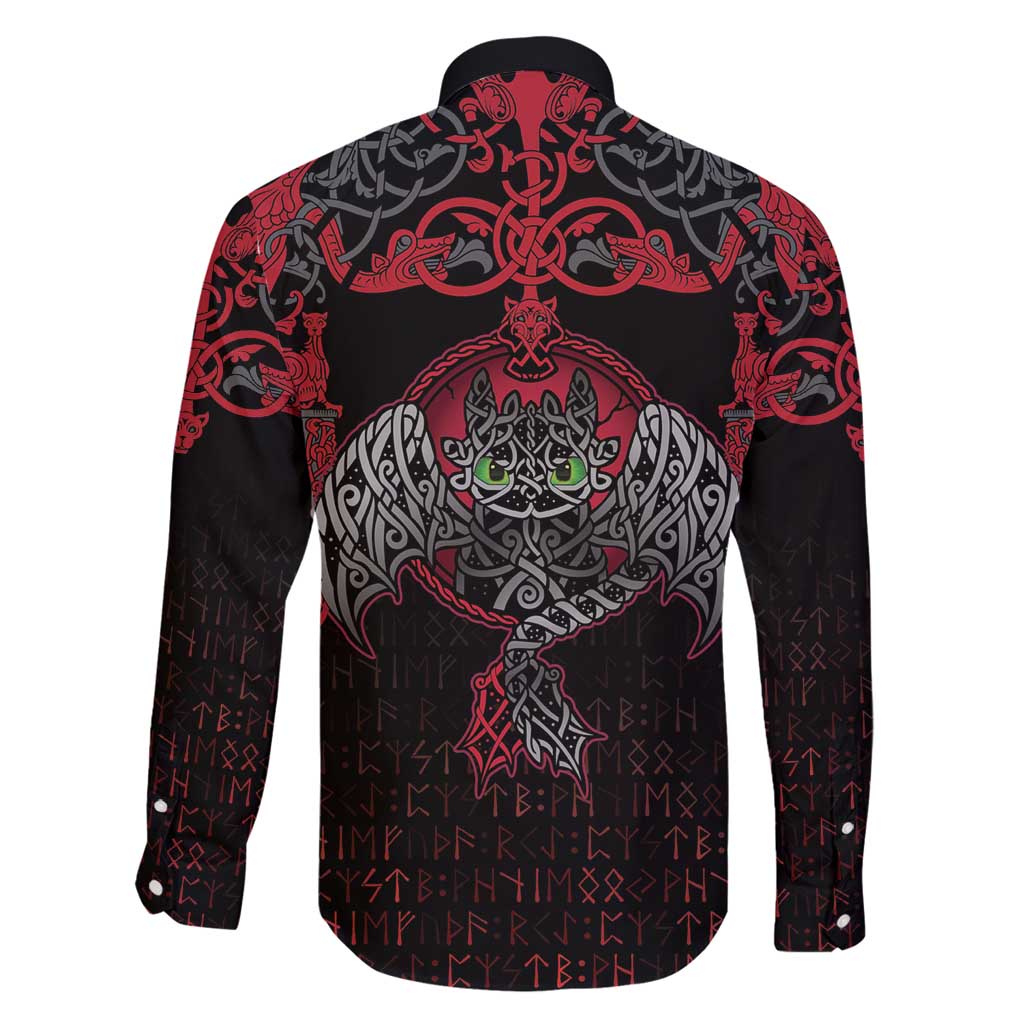 Black Dragon Vikings Family Matching Summer Maxi Dress and Hawaiian Shirt - Wonder Print Shop