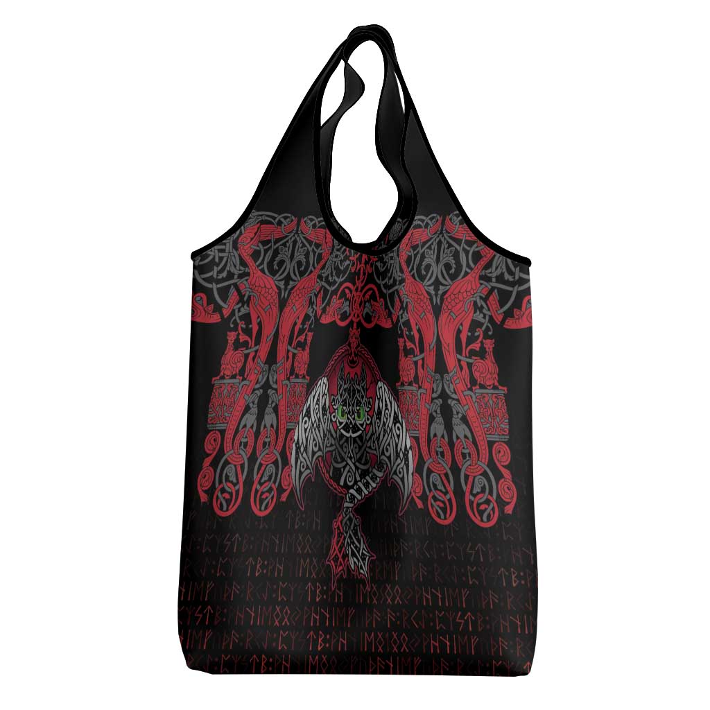 Black Dragon Vikings Grocery Bag - Wonder Print Shop
