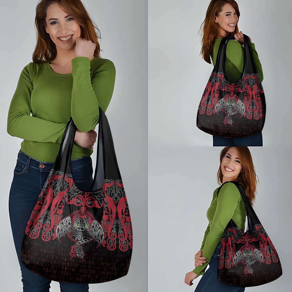 Black Dragon Vikings Grocery Bag - Wonder Print Shop