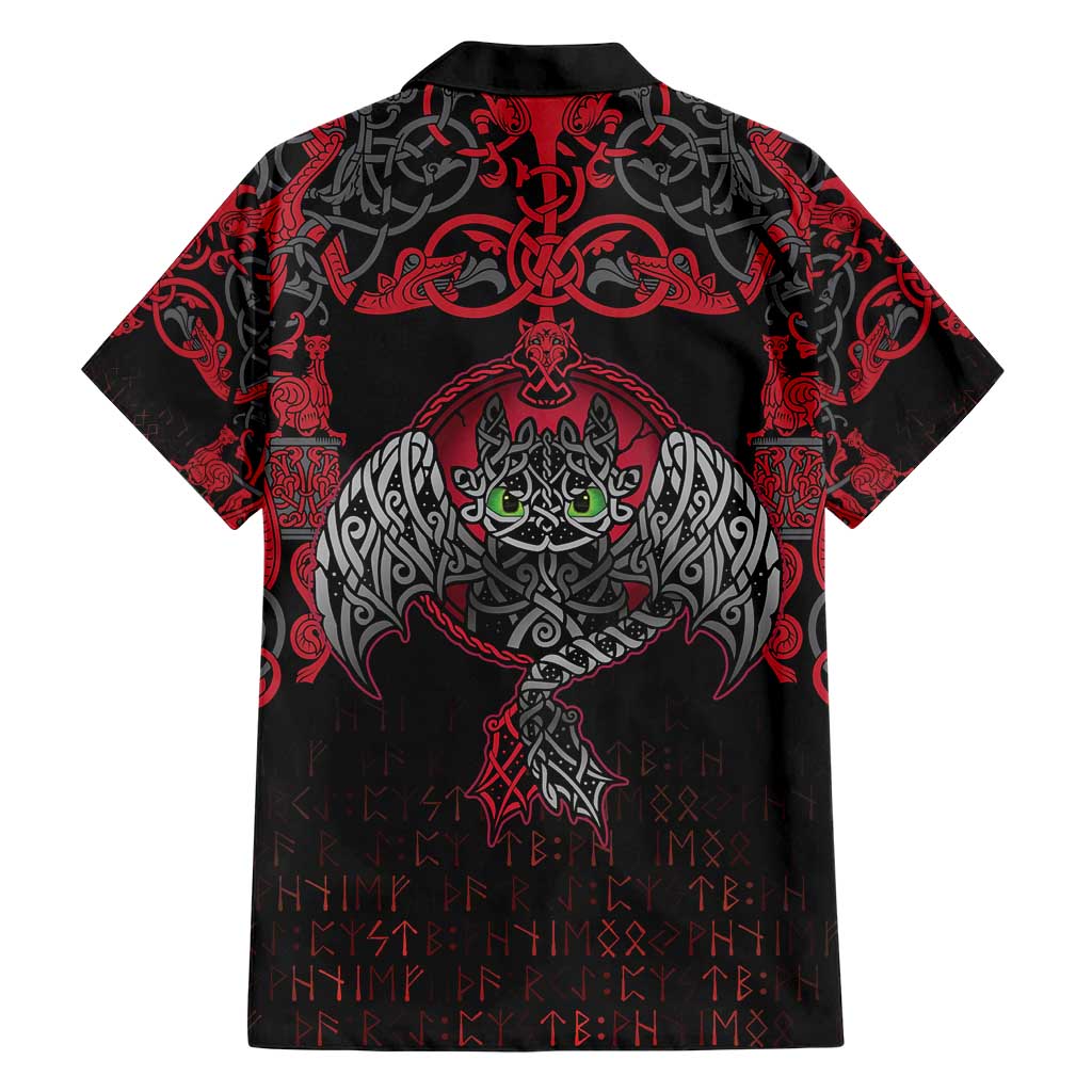 Black Dragon Vikings Hawaiian Shirt - Wonder Print Shop