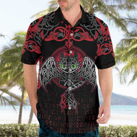 Black Dragon Vikings Hawaiian Shirt - Wonder Print Shop