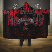 Black Dragon Vikings Hooded Blanket - Wonder Print Shop