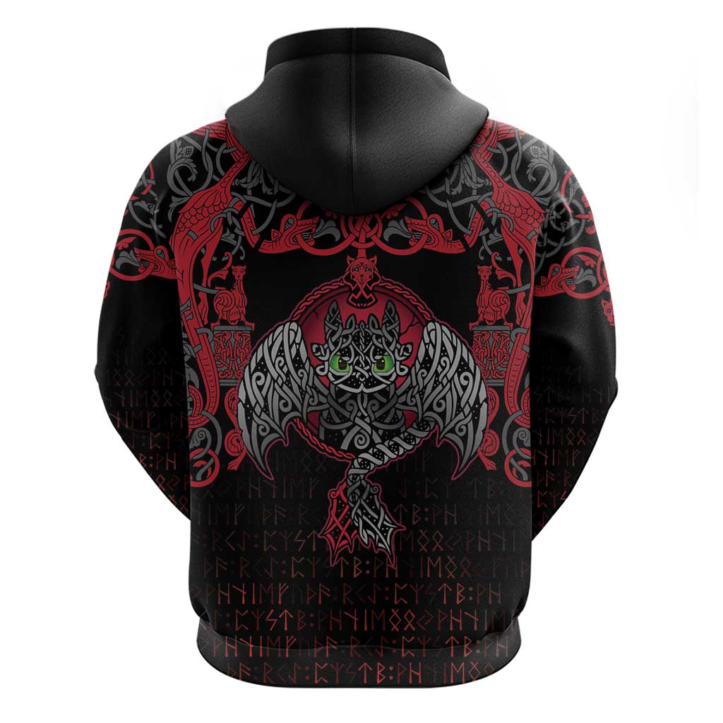 Black Dragon Vikings Hoodie - Wonder Print Shop