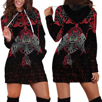 Black Dragon Vikings Hoodie Dress - Wonder Print Shop