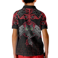 Black Dragon Vikings Kid Polo Shirt - Wonder Print Shop