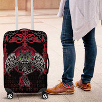 Black Dragon Vikings Luggage Cover - Wonder Print Shop