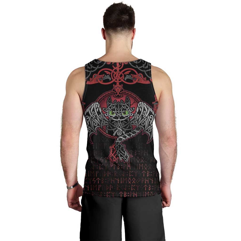 Black Dragon Vikings Men Tank Top - Wonder Print Shop