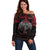 Black Dragon Vikings Off Shoulder Sweater - Wonder Print Shop