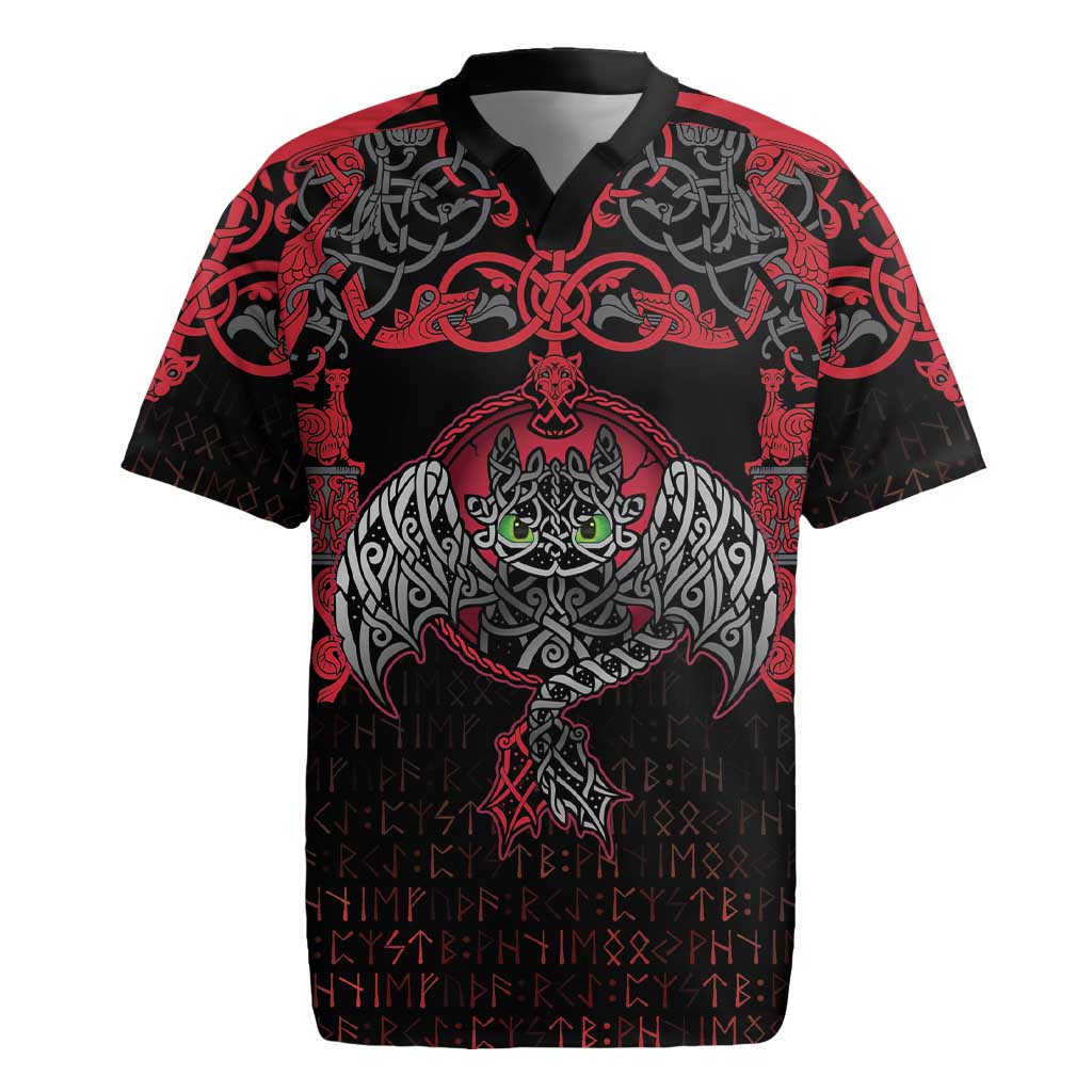 Black Dragon Vikings Rugby Jersey - Wonder Print Shop