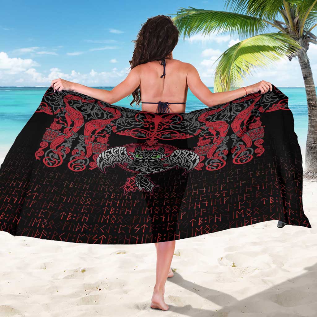 Black Dragon Vikings Sarong - Wonder Print Shop