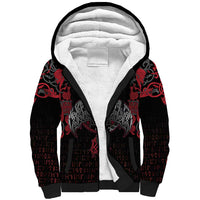 Black Dragon Vikings Sherpa Hoodie - Wonder Print Shop