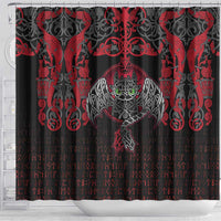 Black Dragon Vikings Shower Curtain - Wonder Print Shop