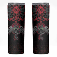 Black Dragon Vikings Skinny Tumbler - Wonder Print Shop