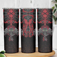 Black Dragon Vikings Skinny Tumbler - Wonder Print Shop
