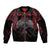 Black Dragon Vikings Sleeve Zip Bomber Jacket - Wonder Print Shop