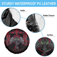 Black Dragon Vikings Spare Tire Cover - Wonder Print Shop