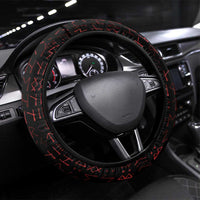 Black Dragon Vikings Steering Wheel Cover - Wonder Print Shop