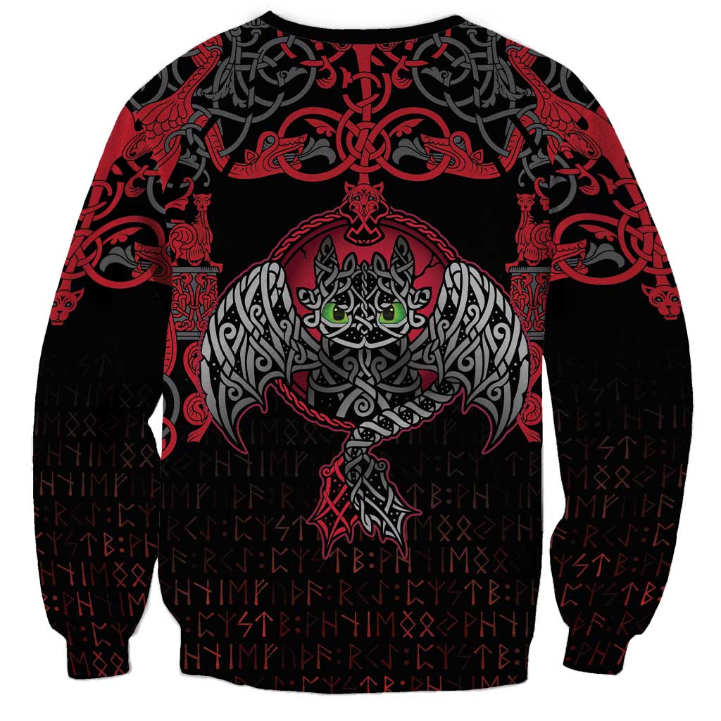 Black Dragon Vikings Sweatshirt - Wonder Print Shop