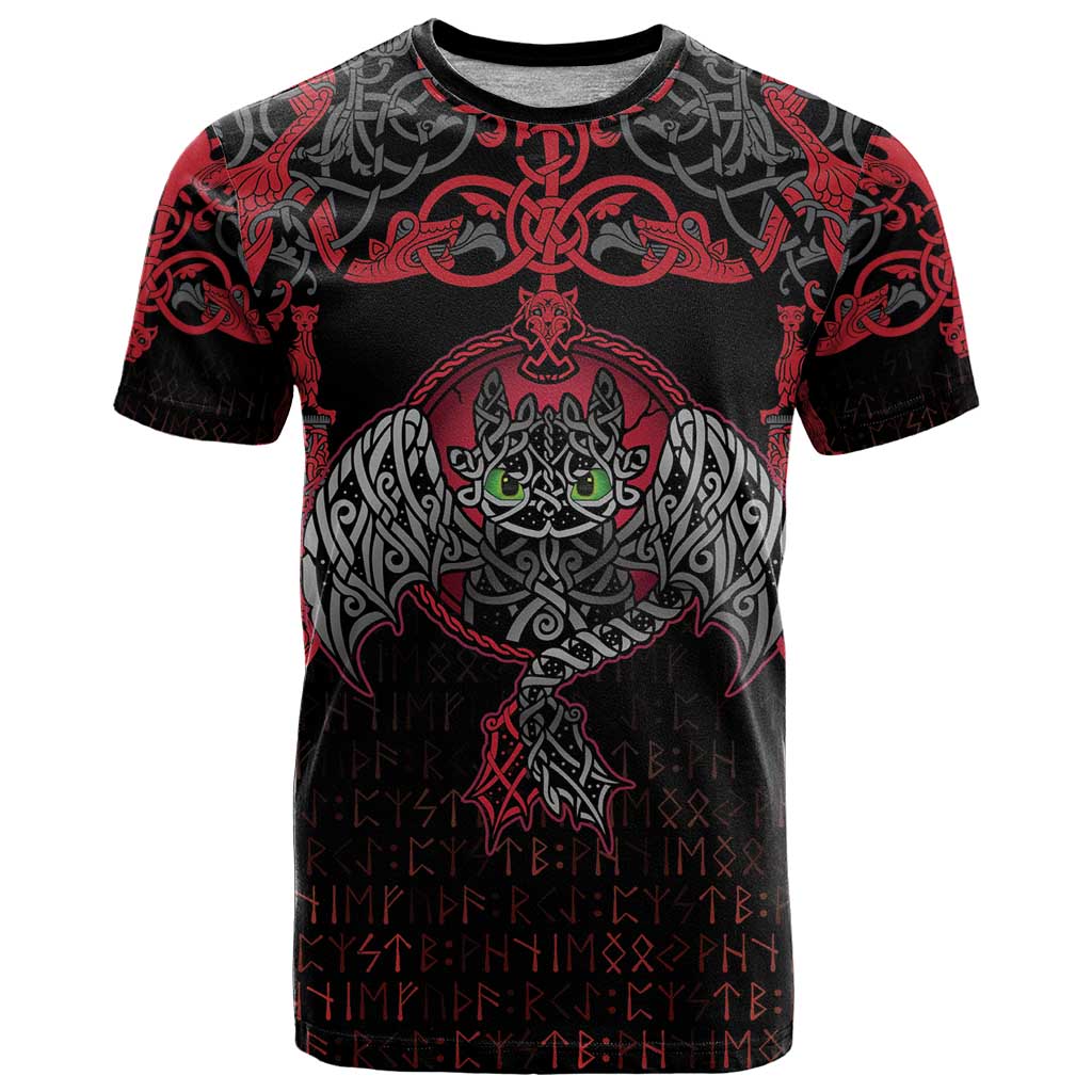 Black Dragon Vikings T Shirt - Wonder Print Shop