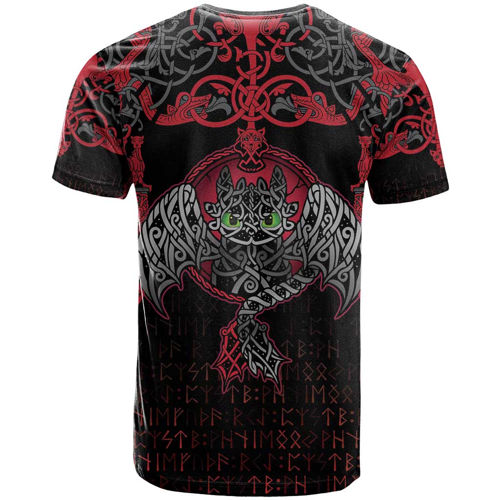 Black Dragon Vikings T Shirt - Wonder Print Shop