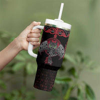 Black Dragon Vikings Tumbler With Handle - Wonder Print Shop