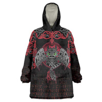 Black Dragon Vikings Wearable Blanket Hoodie - Wonder Print Shop
