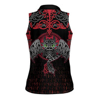 Black Dragon Vikings Women Sleeveless Polo Shirt - Wonder Print Shop