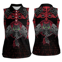 Black Dragon Vikings Women Sleeveless Polo Shirt - Wonder Print Shop