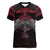 Black Dragon Vikings Women V-Neck T-Shirt - Wonder Print Shop